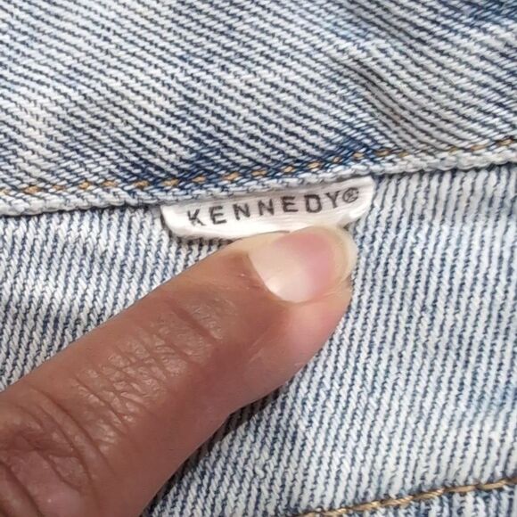 Kennedy Denim Co. Wide Tapered Leg Jean Misfit NH-070387P Light Wash Sz 28 - Picture 7 of 10